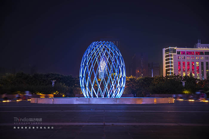 燈光秀里年味足，春節燈光真美麗