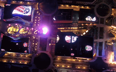 “最美中國風”，喜迎進博會——總臺國際傳媒港燈光秀