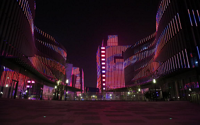 國內首次！LED視頻燈條在景觀照明中被大量使用