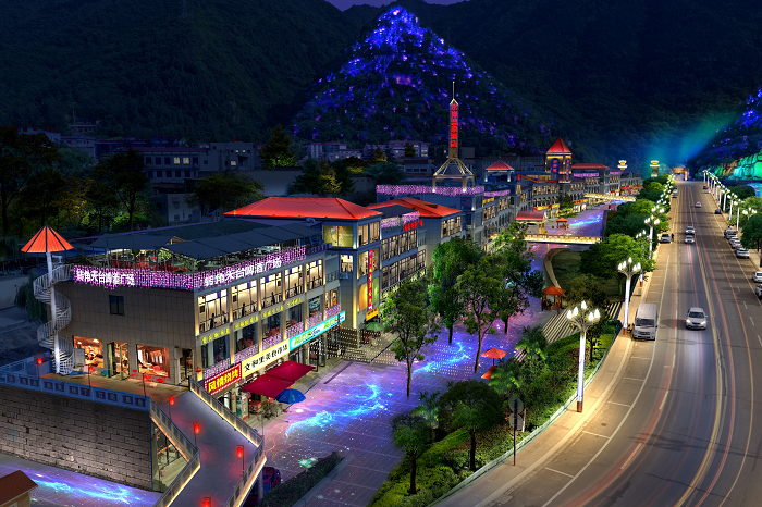 景區亮化工程效果圖