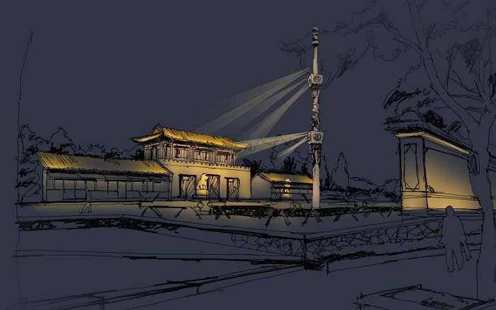 古建筑亮化設計 